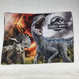 Jurassic World Pillow Case Standard Size – Blue Raptor & Triceratops Scene